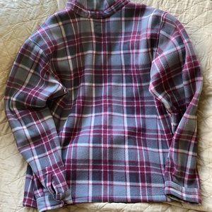 Polyester plaid patterned jacket
